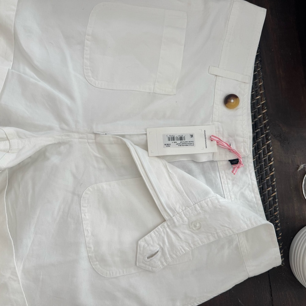 White Women’s Cotton Blend Shorts - Classic Summer Style